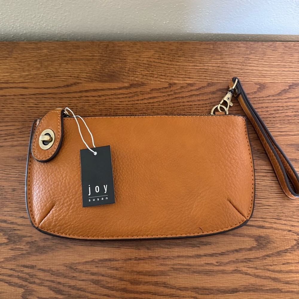 Women's Joy Susan mini clutch. Maple brown color. NWOT